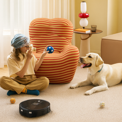 Robot Aspiradora CleanUp Inteligente con Sensor Anticaída, Aspira, Barre y Pasa el Trapo + Repuesto de Accesorios